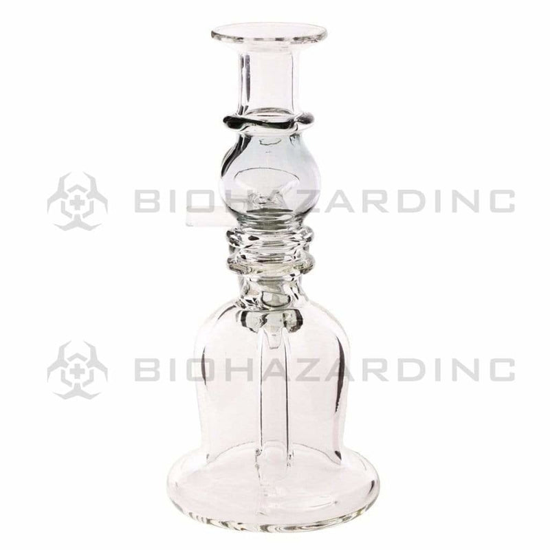 Biohazard Inc Glass Bong 5" Double Maria Straight Bong - Black