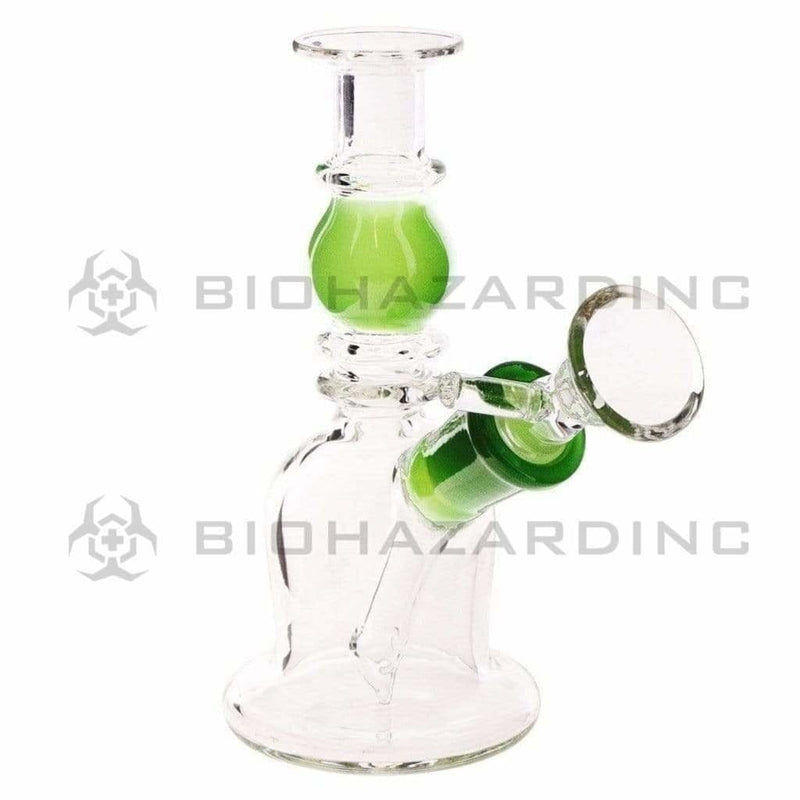 Biohazard Inc Glass Bong 5" Double Maria Straight Bong - Green