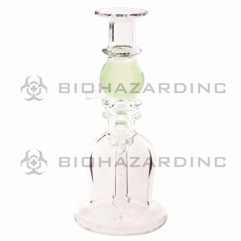 Biohazard Inc Glass Bong 5" Double Maria Straight Bong - Jade Green