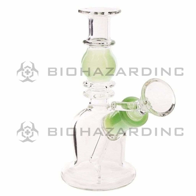 Biohazard Inc Glass Bong 5" Double Maria Straight Bong - Jade Green