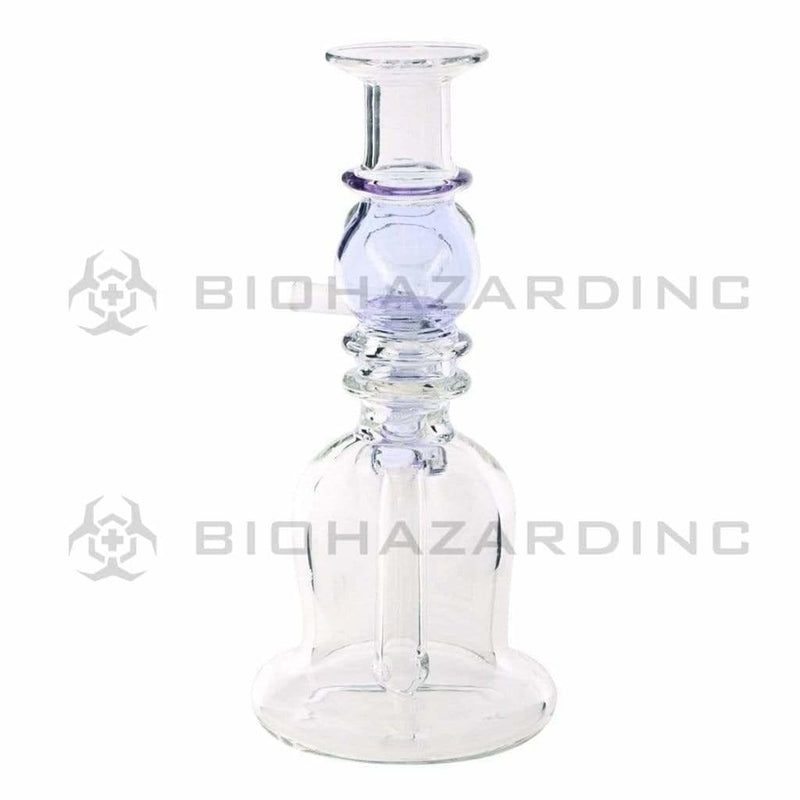 Biohazard Inc Glass Bong 5" Double Maria Straight Bong - Purple