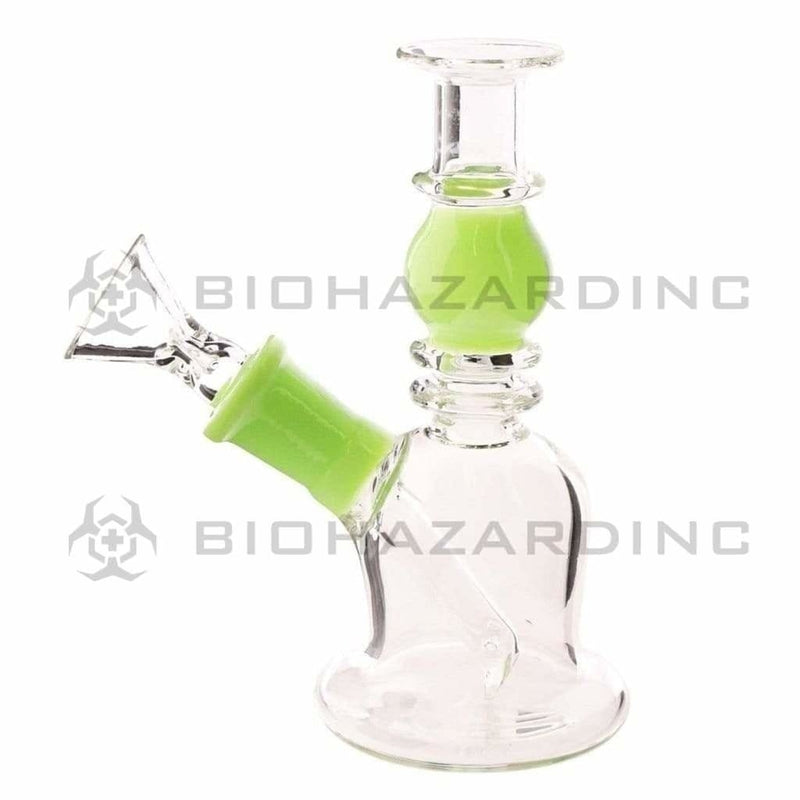 Biohazard Inc Glass Bong 5" Double Maria Straight Bong - Slyme