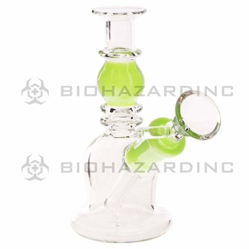 Biohazard Inc Glass Bong 5" Double Maria Straight Bong - Slyme