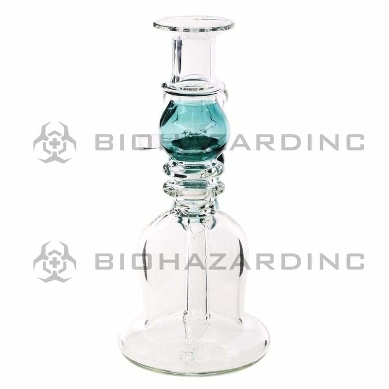 Biohazard Inc Glass Bong 5" Double Maria Straight Bong - Teal