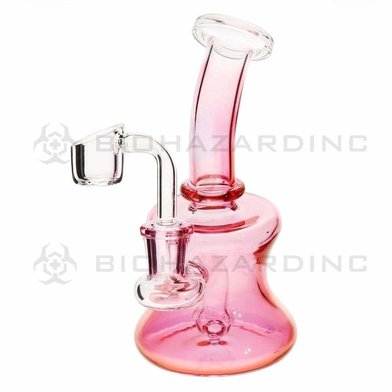 Biohazard Inc Glass Dab Rig 5" Gold Fumed Banger Hanger w/ Banger