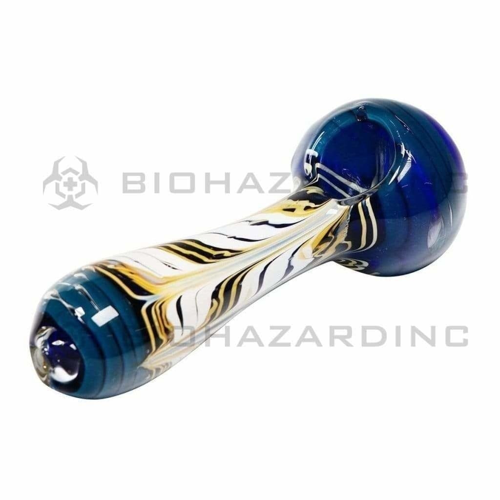 Biohazard Inc Glass Hand Pipe 5" Hand Pipe - Multi Color