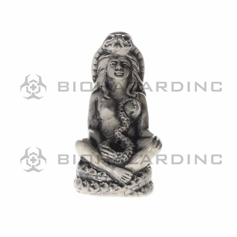 Biohazard Inc Ceramic Bong 5.5" Mini Snake Queen Ceramic Water Pipe