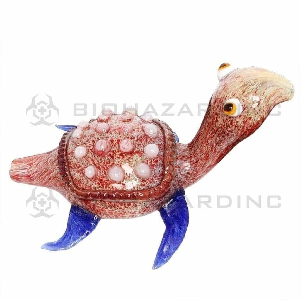 Biohazard Inc Novelty Hand Pipe 5" MK Tortoise Marble Hand Pipe