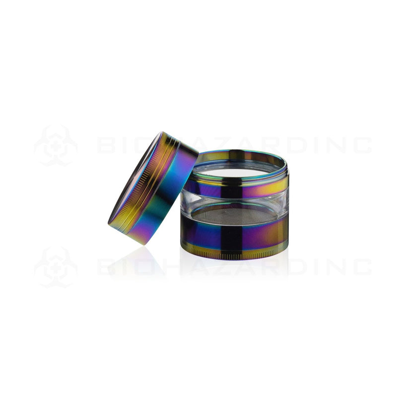 52mm x 56mm 4 Piece Herb Grinder | Rainbow