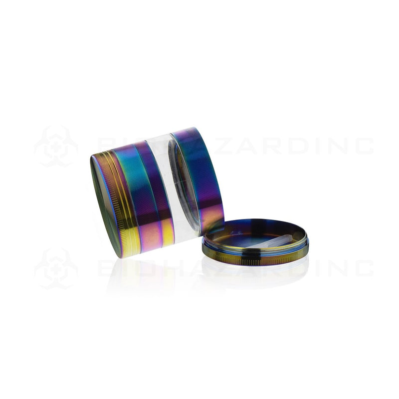 52mm x 56mm 4 Piece Herb Grinder | Rainbow