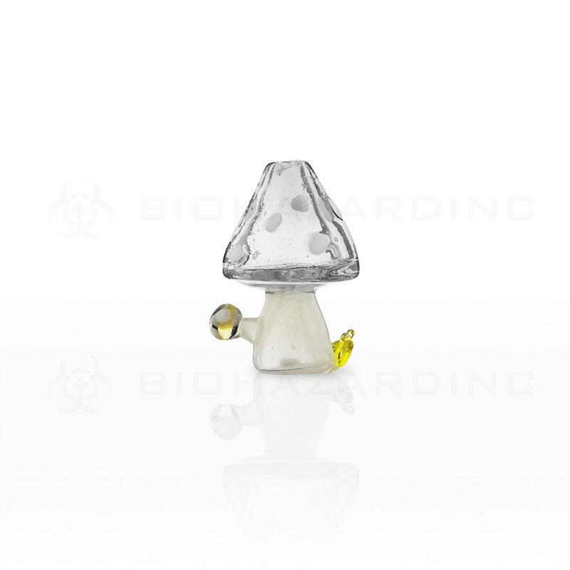 Glass Musroom Carb Cap | Smoke Black