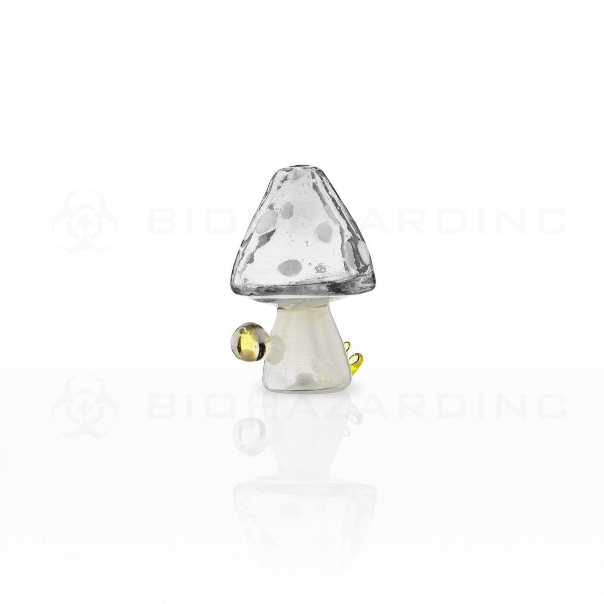Glass Musroom Carb Cap | Smoke Black