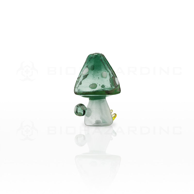 Glass Musroom Carb Cap | Green