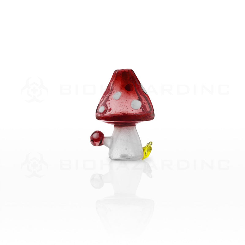 Glass Musroom Carb Cap | Red