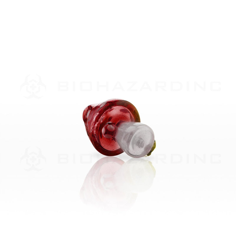 Glass Musroom Carb Cap | Red