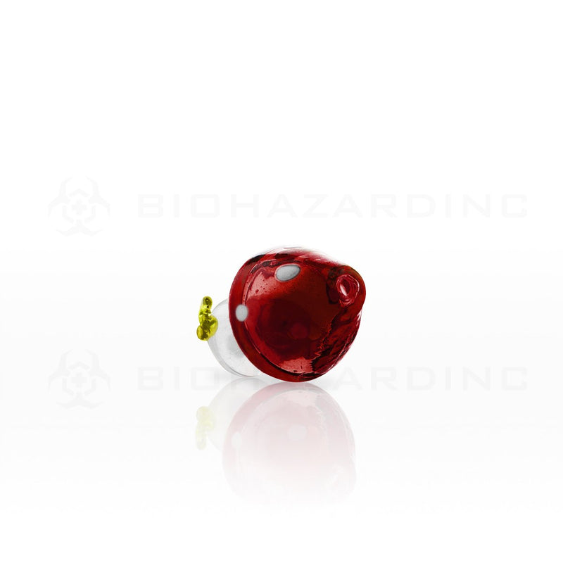 Glass Musroom Carb Cap | Red