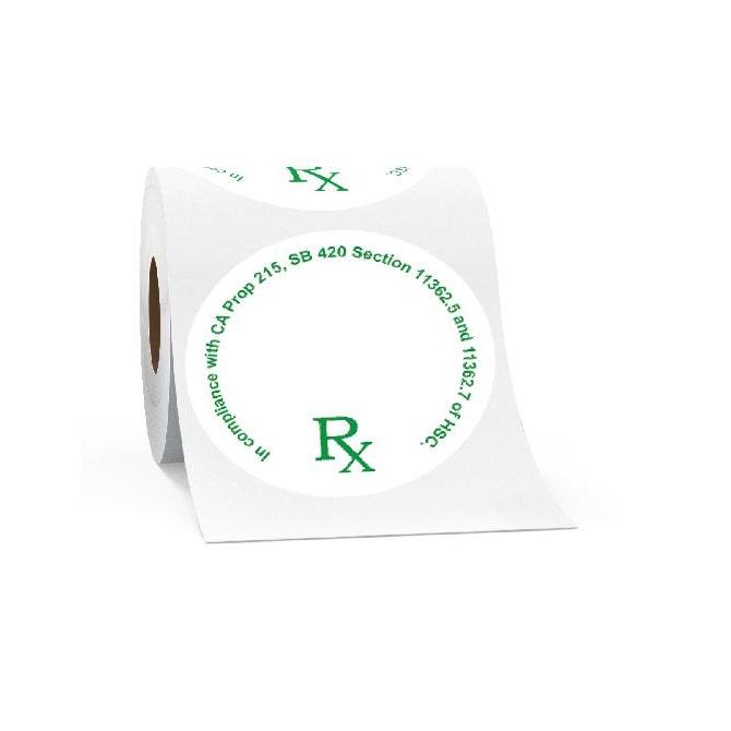 California Round Rx Labels | 1000 Count