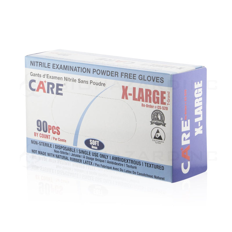 CARE | Nitrile Examination Powder Free Gloves | Extra Large