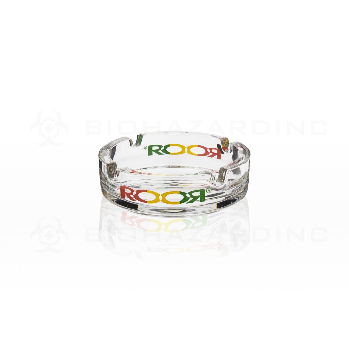 RooR® | Glass Ashtray | Rasta Decal