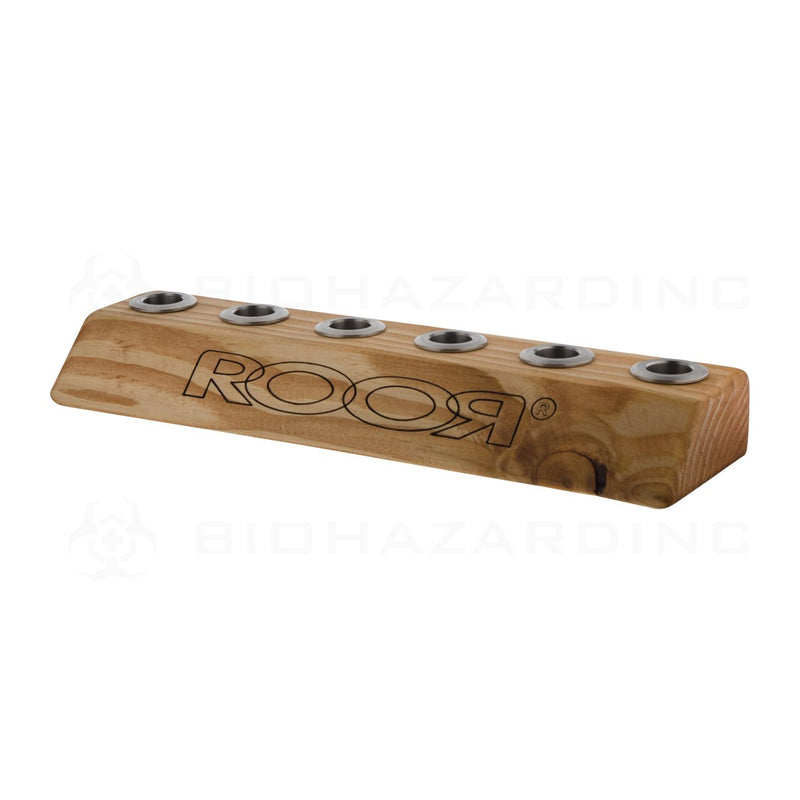 RooR® | Large 6 Hole 19mm Bowl Holder | Light Wood