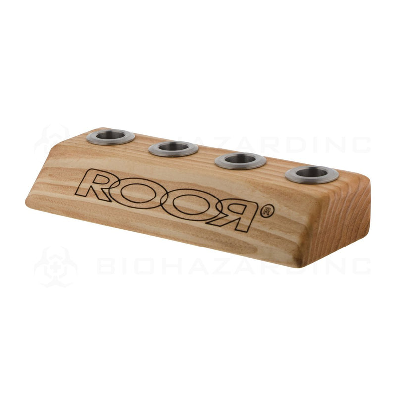 RooR® | Small 4 Hole 19mm Bowl Holder | Light Wood