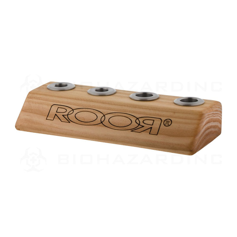 RooR® | Small 4 Hole 14mm/19mm Bowl Holder | Light Wood