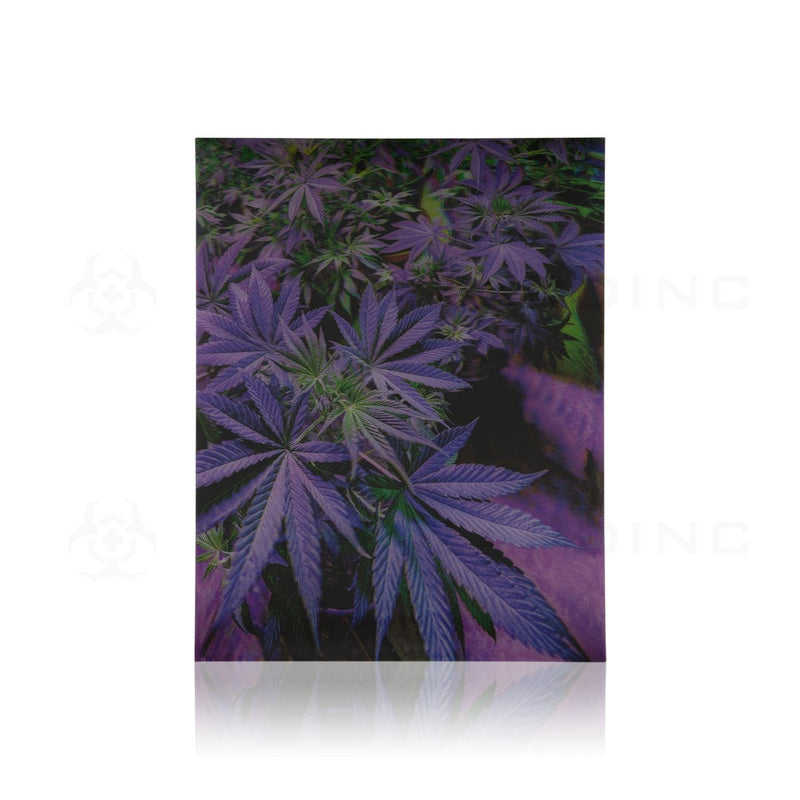 Holographic 3D Art Print | Purple Plant