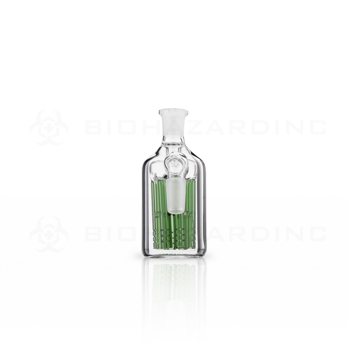 4.5" 8 Arm Tree Perc Ash Catcher | 14mm/14mm - 45 degrees | Green