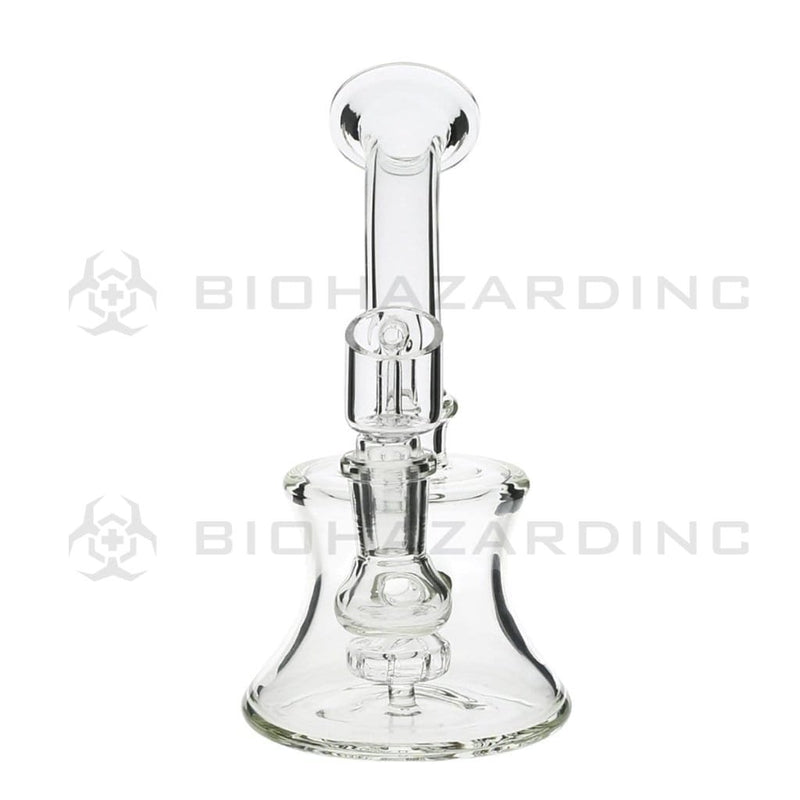 Biohazard Inc Glass Dab Rig 6" Banger Hanger w/ Banger - Clear