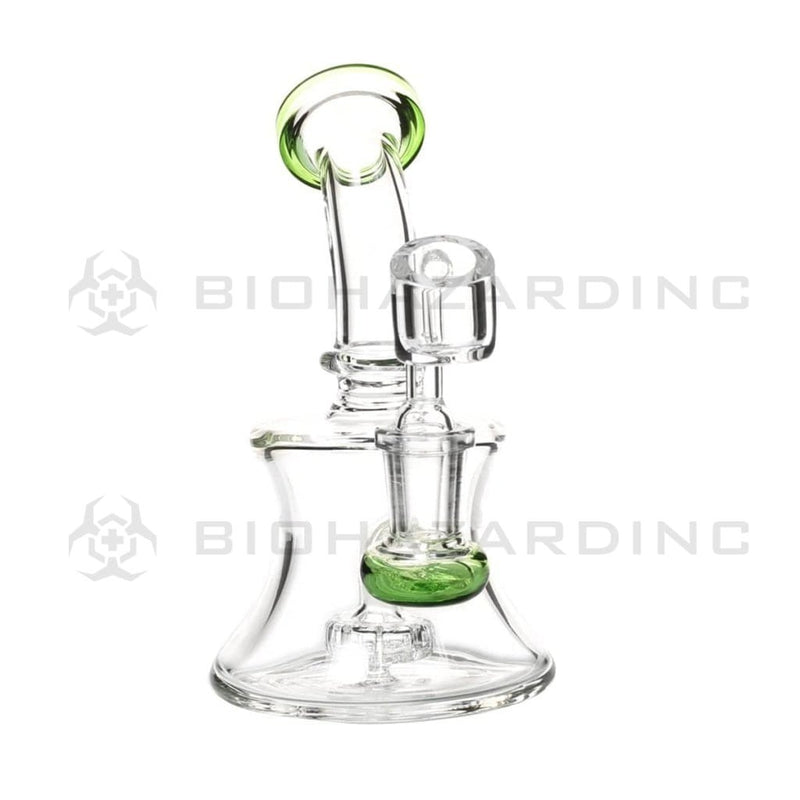 Biohazard Inc Glass Dab Rig 6" Banger Hanger w/ Banger - Green