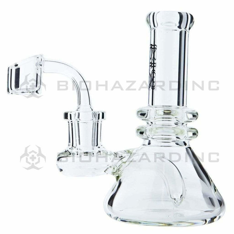 Bio Glass Glass Bong 6" BIO Heavy Banger Hanger Rig - Black Logo