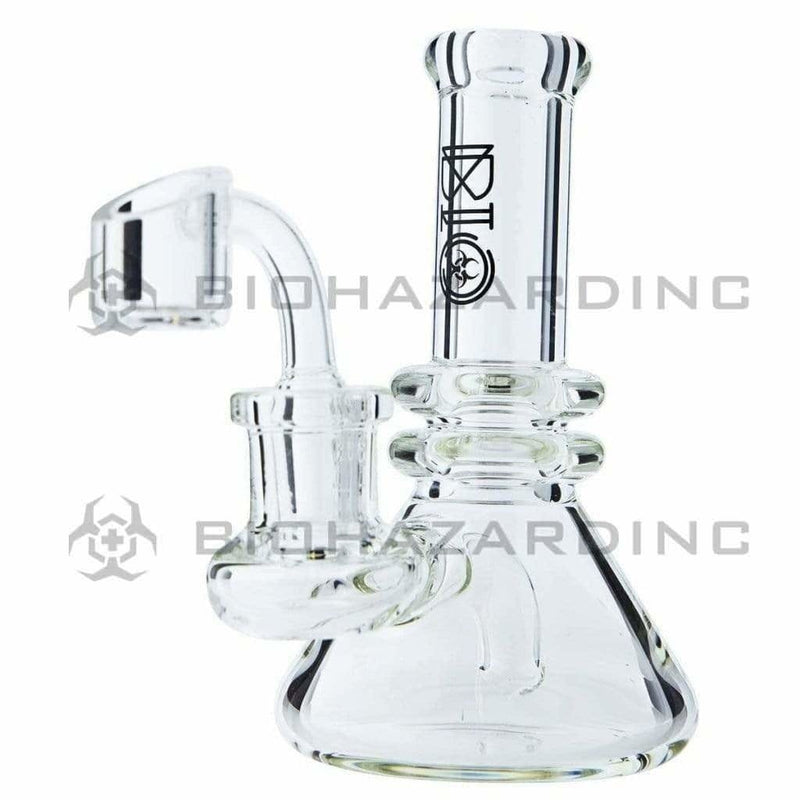 Bio Glass Glass Bong 6" BIO Heavy Banger Hanger Rig - Black Logo