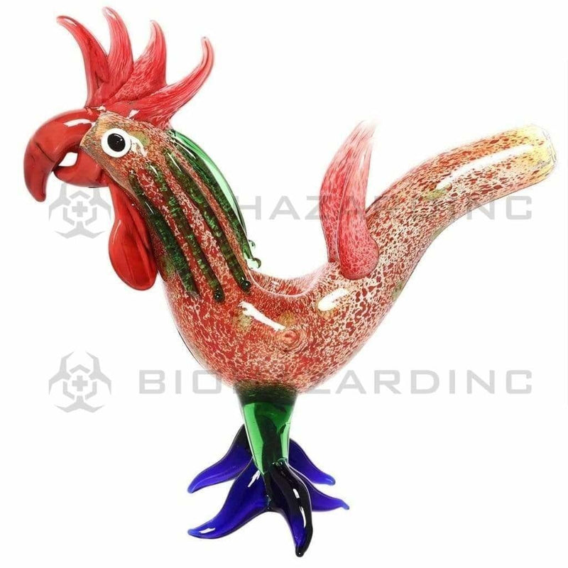 Biohazard Inc Novelty Hand Pipe 6" Chicken Hand Pipe - Red