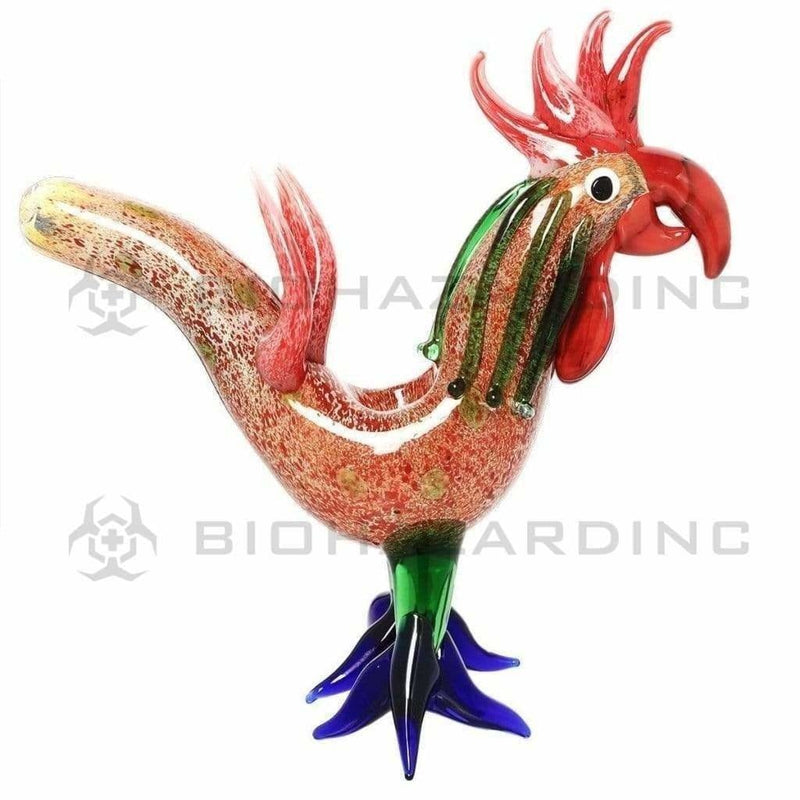 Biohazard Inc Novelty Hand Pipe 6" Chicken Hand Pipe - Red