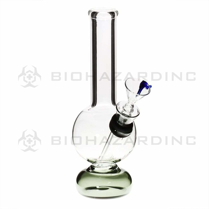 Biohazard Inc Glass Bong 6" Mini Water Pipe w/ Slide - Black