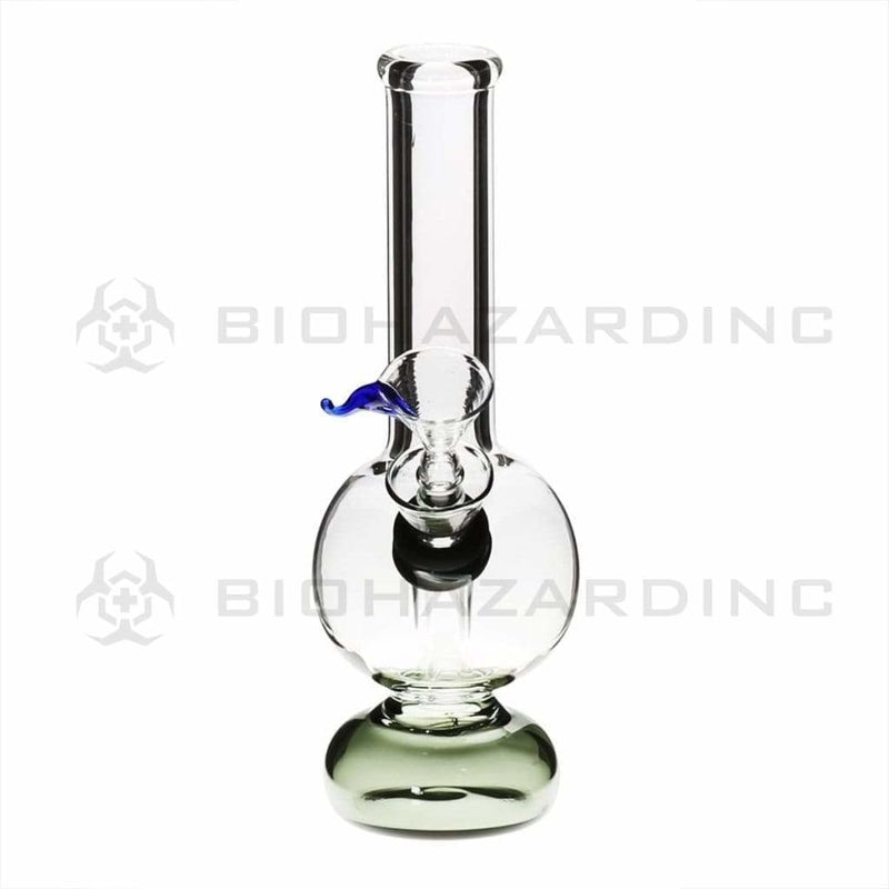 Biohazard Inc Glass Bong 6" Mini Water Pipe w/ Slide - Black