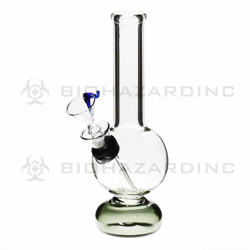 Biohazard Inc Glass Bong 6" Mini Water Pipe w/ Slide - Black