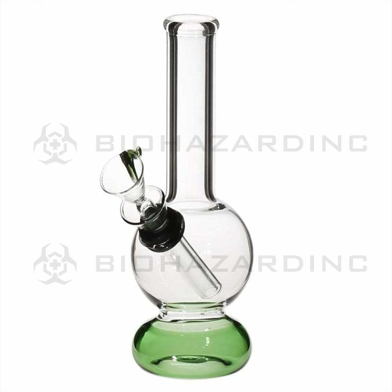 Biohazard Inc Glass Bong 6" Mini Water Pipe w/ Slide - Green