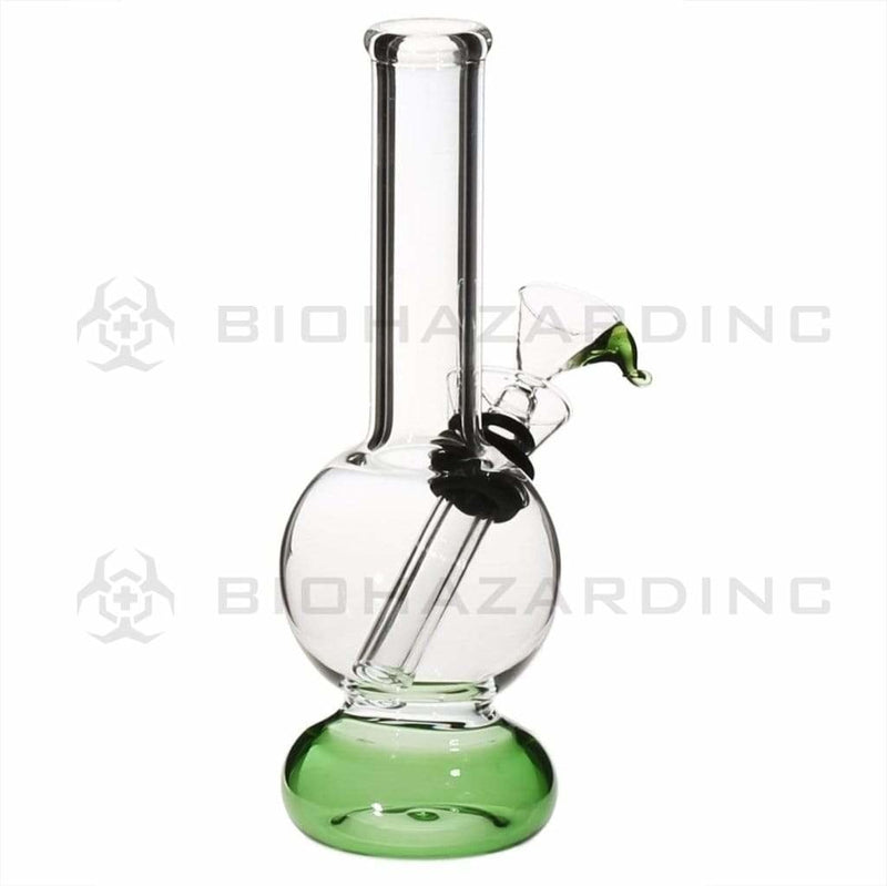 Biohazard Inc Glass Bong 6" Mini Water Pipe w/ Slide - Green