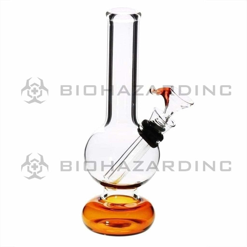 Biohazard Inc Glass Bong 6" Mini Water Pipe w/ Slide - Red