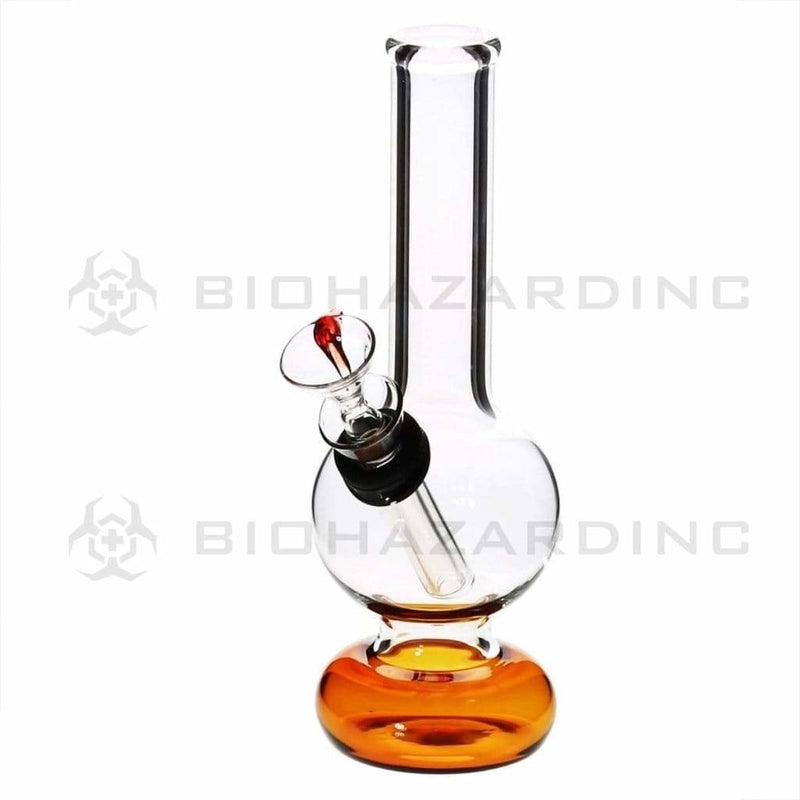 Biohazard Inc Glass Bong 6" Mini Water Pipe w/ Slide - Red