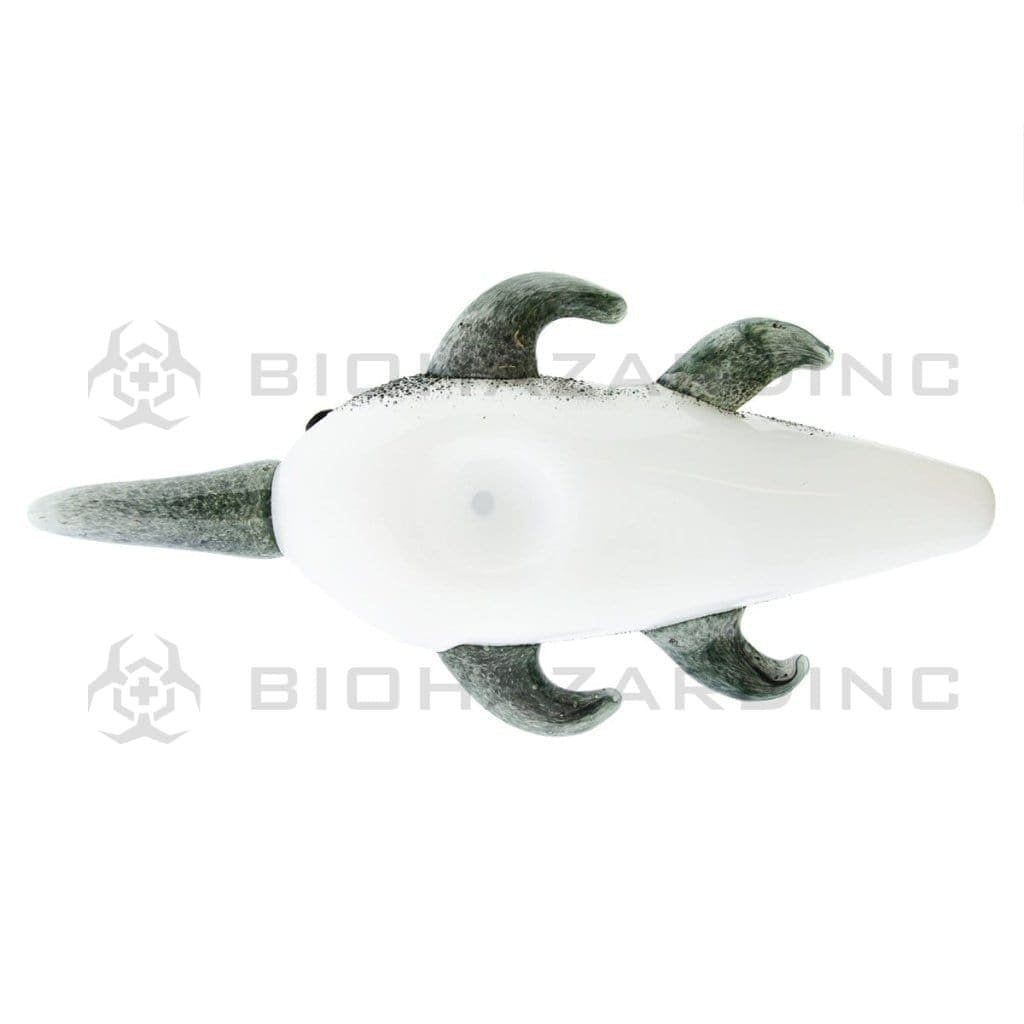 Biohazard Inc Novelty Hand Pipe 6" Narwhal Hand Pipe - Multi Color