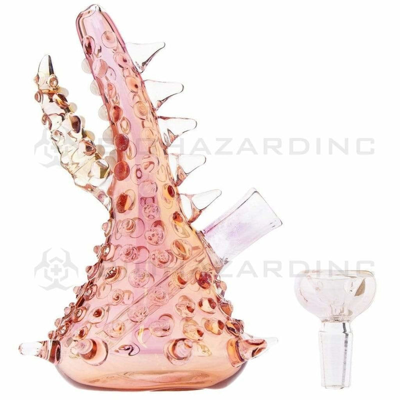 Biohazard Inc Glass Bong 6" Pink Coral Waterpipe