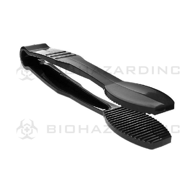 Biohazard Inc Tong 6" Polycarbonate Flat Grip Tong - Black