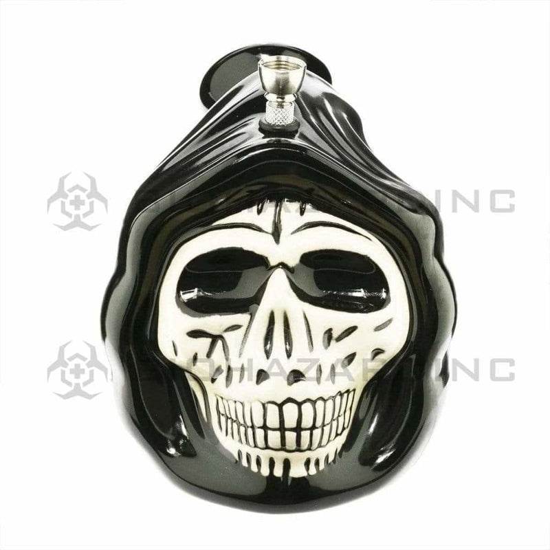 Biohazard Inc Ceramic Bong 6" Reaper's Skull Ceramic Waterpipe