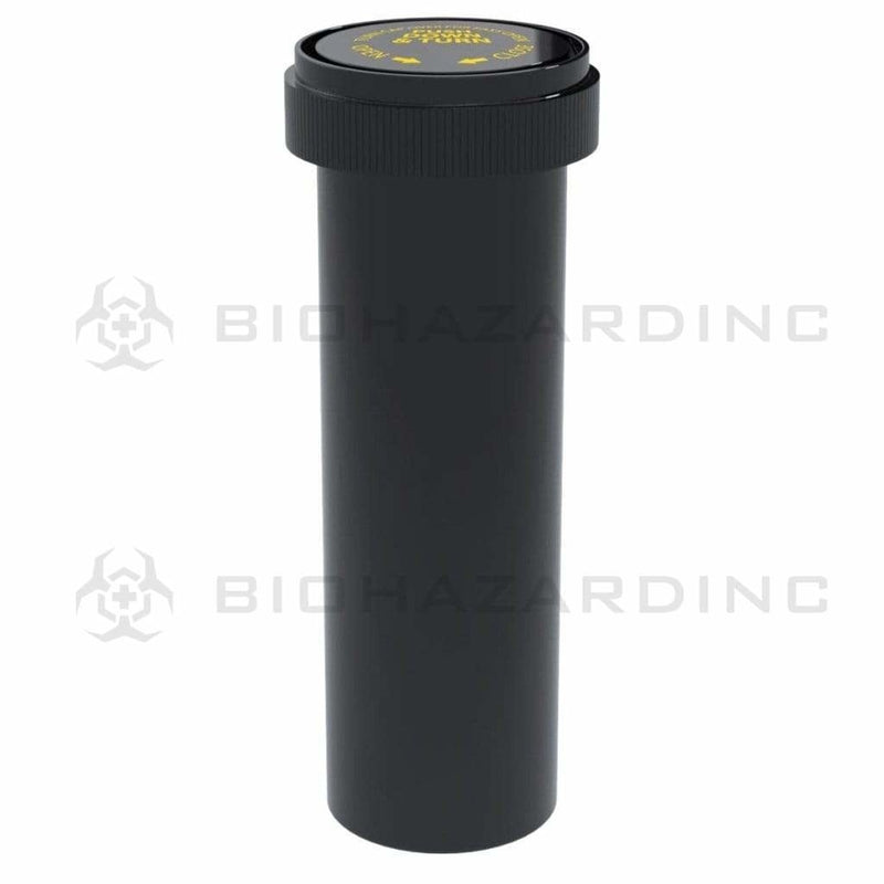 Biohazard Inc Reversible Cap Vial 60 Dram - Reversible Vial 100 Count - Opaque Black