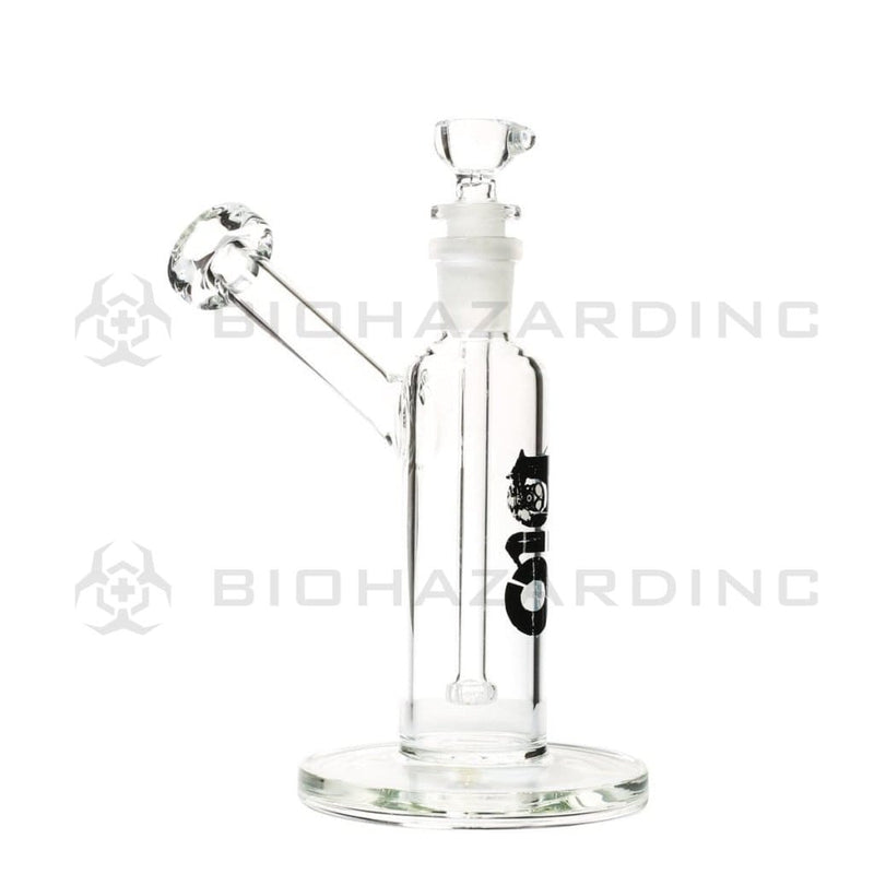 Bio Glass Glass Bubbler 7" BIO Removable Downstem Bubbler - Black Logo