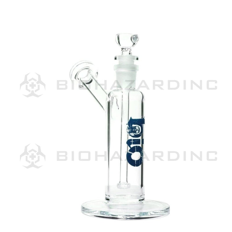 Bio Glass Glass Bubbler 7" BIO Removable Downstem Bubbler - Blue Logo