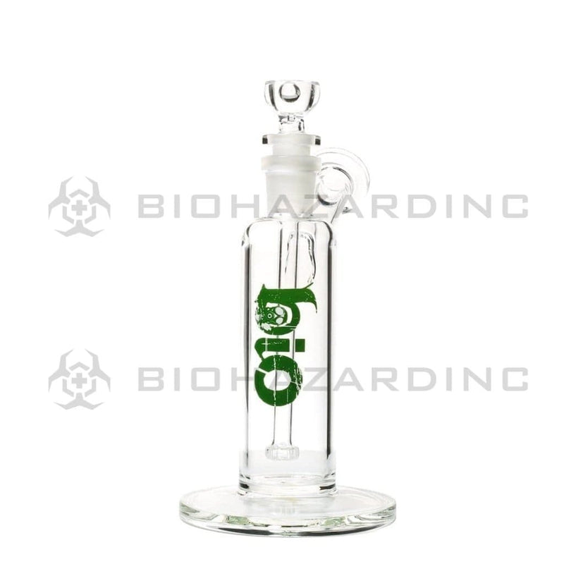 Bio Glass Glass Bubbler 7" BIO Removable Downstem Bubbler - Green Logo