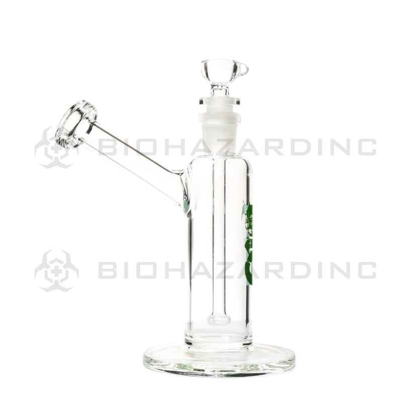 Bio Glass Glass Bubbler 7" BIO Removable Downstem Bubbler - Green Logo